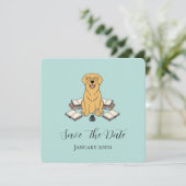 Opal Sweet Student Dog Graduation Save The Date (Staand voorkant)