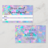 opal texture carte de rendez-vous photo (Devant / Derrière)