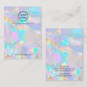 Opal Texture Design Display Card Visitekaartje (Voorkant / Achterkant)
