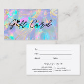 opal texture gift visitekaartje (Voorkant / Achterkant)