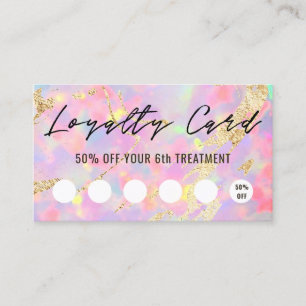 Opal Texture Loyalty Card Visitekaartje