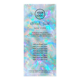 opal texture price list rack card reclamekaart