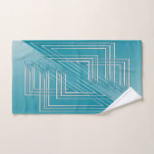 Opal Turquoise blanc (Serviette à main)