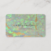Opal vert et or moderne glam Cartes de visite (Devant)