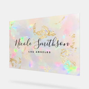 Opale achtergrond Faux folie aderen Acryl Bord