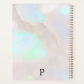 Opale holographique iridescent monogramme chic (Dos)