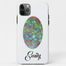 Opale iPhone case Gemstone Oval Cabochon