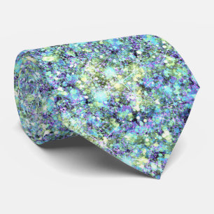 Opalescent Ocean Blue Green Mermaid Glitter Stropdas