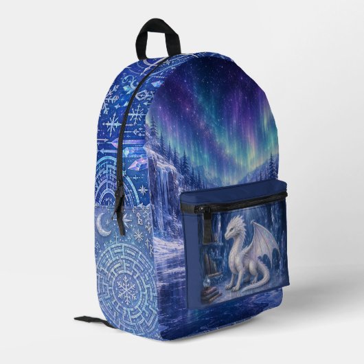 Opaline Frost Dragon Rugzak (Achterkant Hoek Links)
