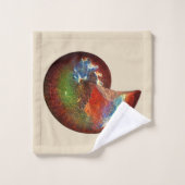 Opalized Sphenodiscus Lenticularis Ammonite Shell Bad Handdoek (Wasdoekje)