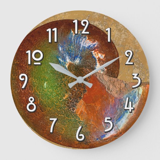 Opalized Sphenodiscus Lenticularis Ammonite Shell Grote Klok (Voorkant)