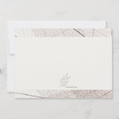 Opaque Leaves Photo Rehearsal Dinner Party Kaart (Achterkant)