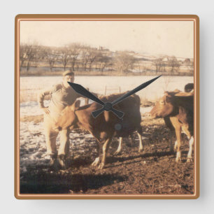 Opa's Boerderij Vierkante Klok