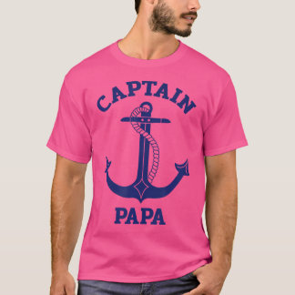 Opa's dag nautisch anker kapitein papa t-shirt