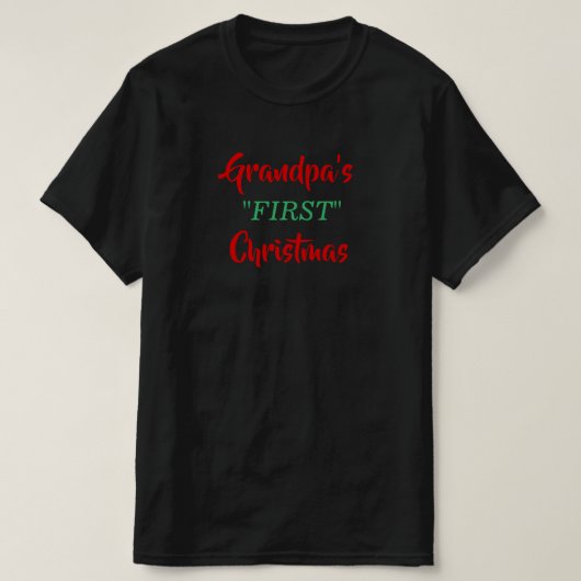 Opa's eerste kerst t-shirt (Design voorkant)