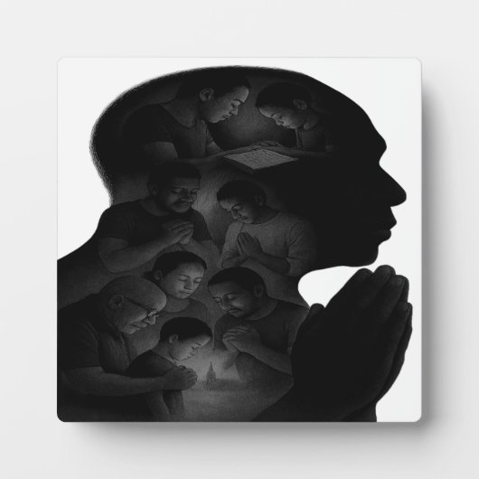 Opa's Faith Journey Tafelblad Plaquette Fotoplaat (Voorkant)