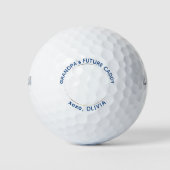 Opa's Future Caddy gepersonaliseerde foto golfer Golfballen (Voorkant)