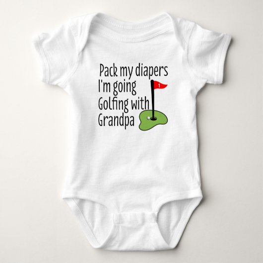 Opa's golfvriend romper (Voorkant)