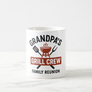 Opa's Grill Crew Familie BBQ Reünie T-shirt Koffiemok