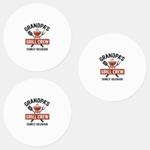 Opa's Grill Crew   Familie BBQ Reunion Shirt Labels