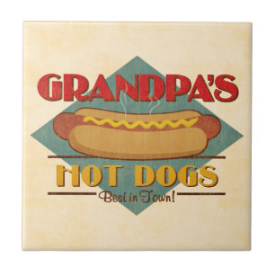 Opa's hotdogs tegeltje