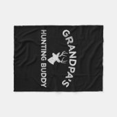 Opa's Hunting Buddy Fun Deer Hunting Fleece Deken (Voorkant (Horizontaal))