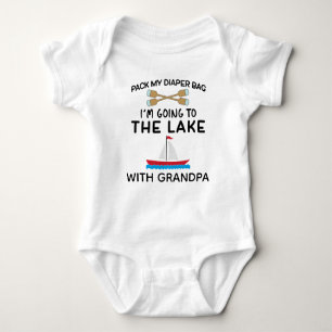 Opa's Lake Boat   Opa's Gevist boot Romper