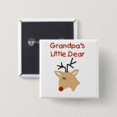 Opa's lieve T-shirts en cadeaus Vierkante Button 5,1 Cm (Voorkant /achterkant)