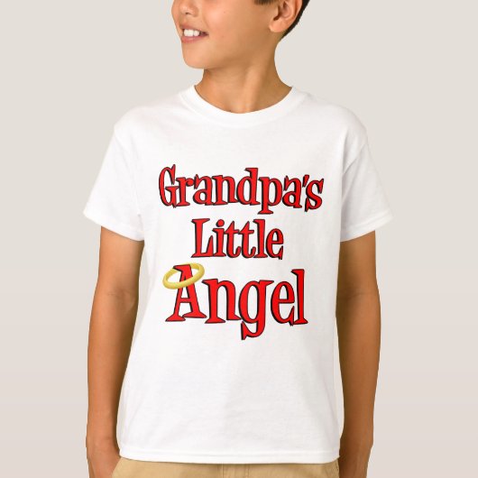 Opa's Little Angel T-shirt (Voorkant)