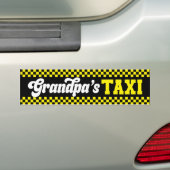 Opa's Taxi Cabine Grappige Opa Bumpersticker (Op auto)