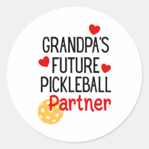 Opa's toekomstige Ckleball-partner Granhild Peuter Ronde Sticker