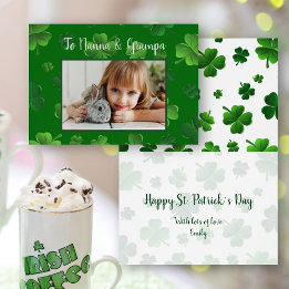 Opa's Wenskaart van St. Patricks Day Grandouders