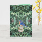 Opbeurende kerstkaart met boodschap van hoop kaart (Gele Bloem)