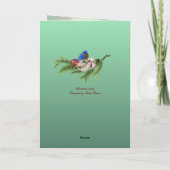 Opbeurende kerstkaart met boodschap van hoop kaart (Achterkant)