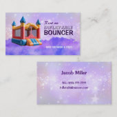 Opblaasbare Bouncer Visitekaartjes (Voorkant / Achterkant)