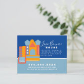 Opblaasbare Castle Jump House Bounce Party Rentals Kaart (Staand voorkant)