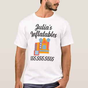 Opblaasbare Castle Jump House Bounce Party Rentals T-shirt