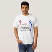 Opblaasbare danser t-shirt (Voorkant volledig)
