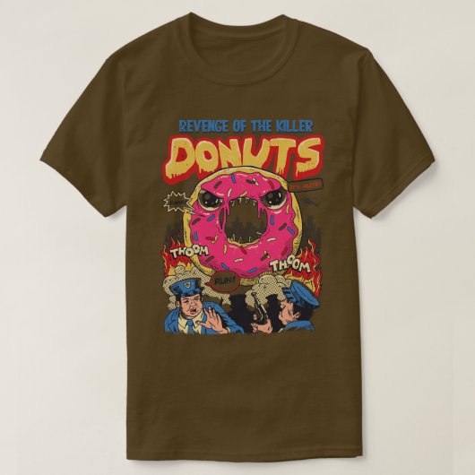 Opbrengst van de Killer Donuts T-shirt (Design voorkant)