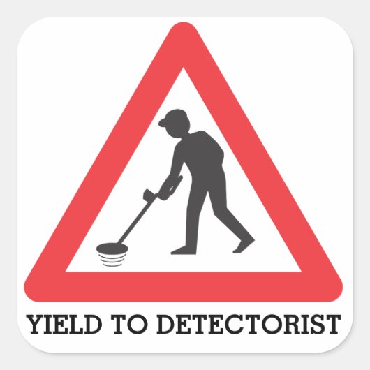 Opbrengst voor Detectorist Stickers (Voorkant)