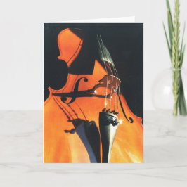 Opdoemend het wenskaart van de Cello Kaart
