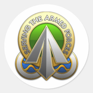 Opdracht Oppervlakte-implementatie en -distributie Ronde Sticker