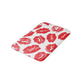 Opdruk Kiss Rode Lippen:  Naadloos Badmat (Gekanteld)