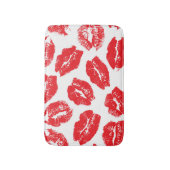 Opdruk Kiss Rode Lippen:  Naadloos Badmat (Voorkant Verticaal)