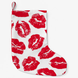 Opdruk Kiss Rode Lippen: Naadloos Kleine Kerstsok