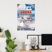 Opel Ascona Car Poster (Thuiskantoor)