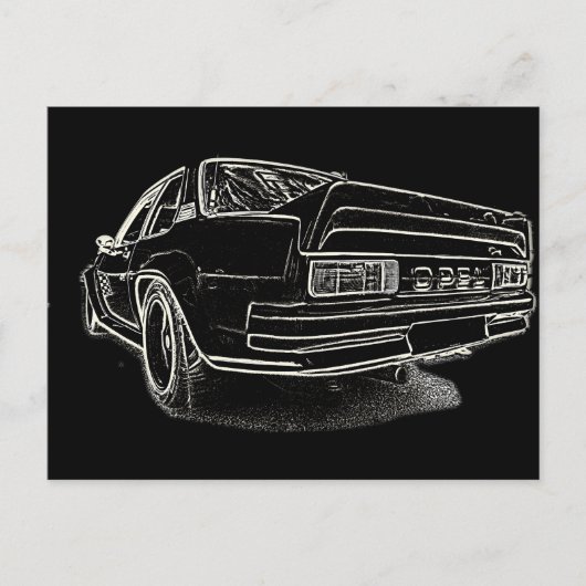 Opel Ascona i400 Briefkaart (Voorkant)