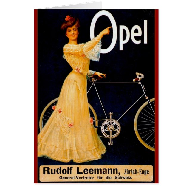 Opel Bicycles  reclame (Voorkant)