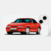 Opel Calibra red front Case-Mate iPhone Case (Achterkant (horizontaal))