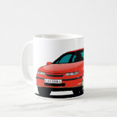 Opel Calibra red front Koffiemok (Voorkant links)